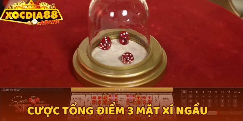 Cược tổng điểm 3 mặt xí ngầu